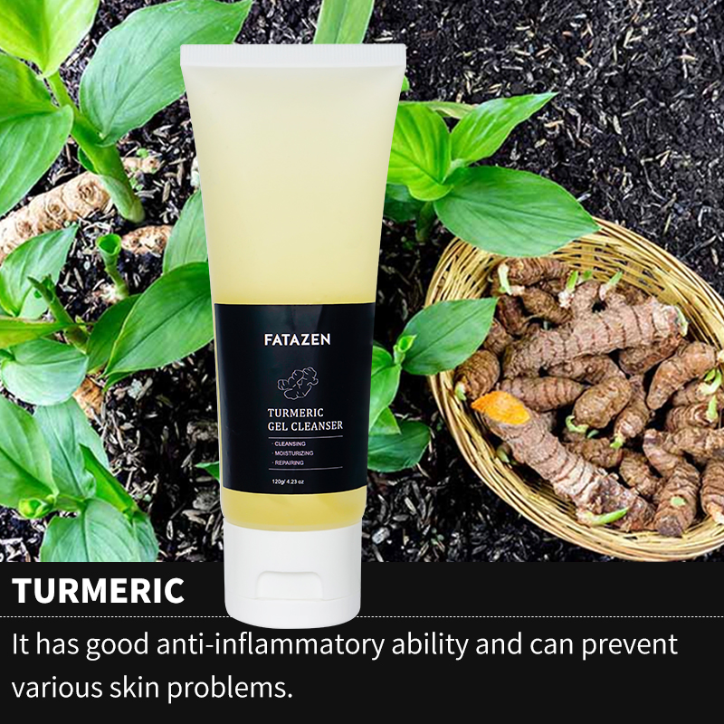 Moisturizing Freckle Removing Anti Aging Deep Cleansing Gel Turmeric Facial Cleanser