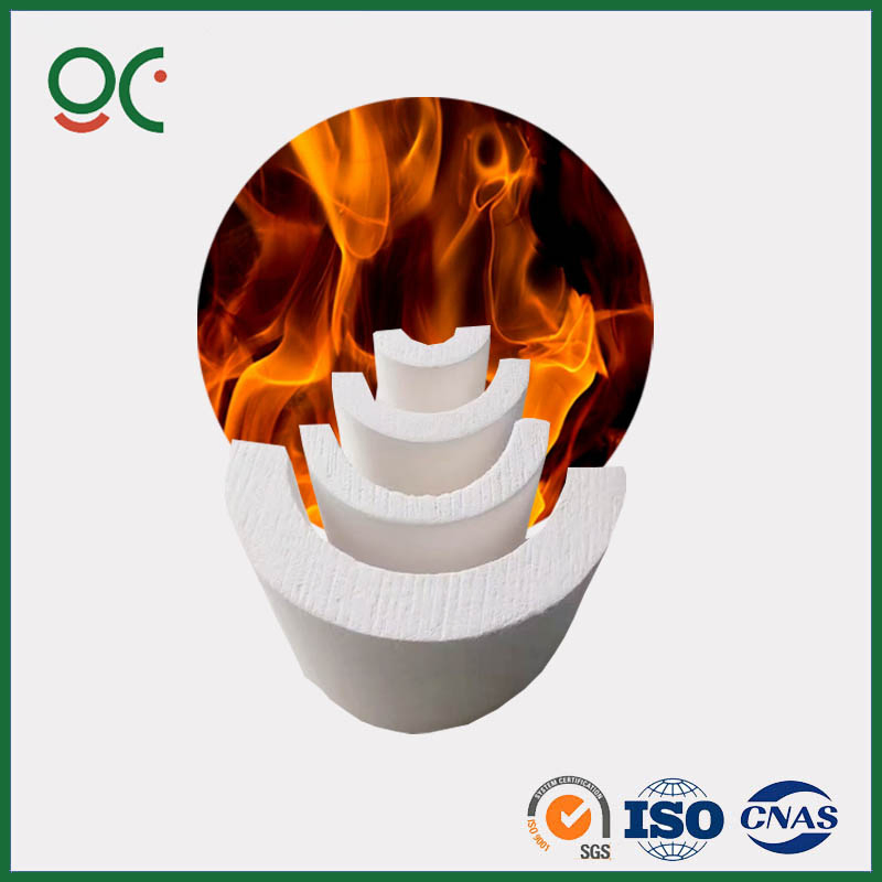 Pipe Fitting Calcium Silicate Insulation Cover Sections for Elbow Tee Thermal Insulation