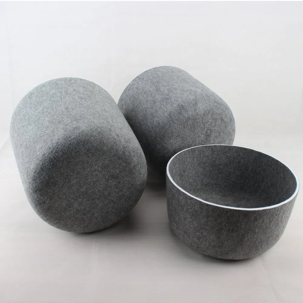Household Good Quality Small Size Recyclable Pet Felt Thermoforming Felt Slim Storage Container for Home