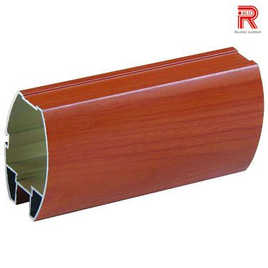 Алюминиевый профиль для окна с раскладкой под дуб