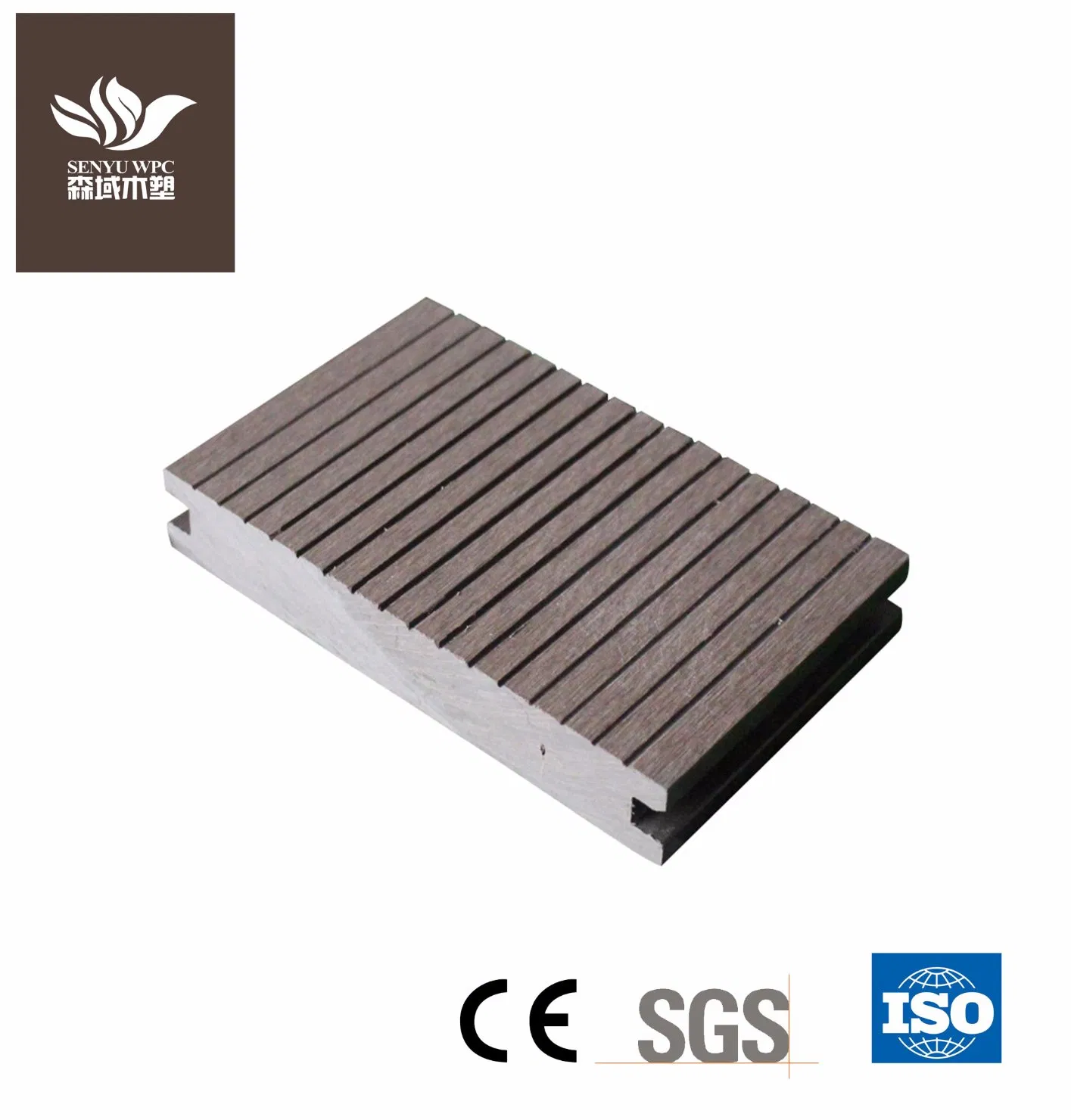 Factory Exterior Hollow WPC Board Wood Flooring Composite Decking