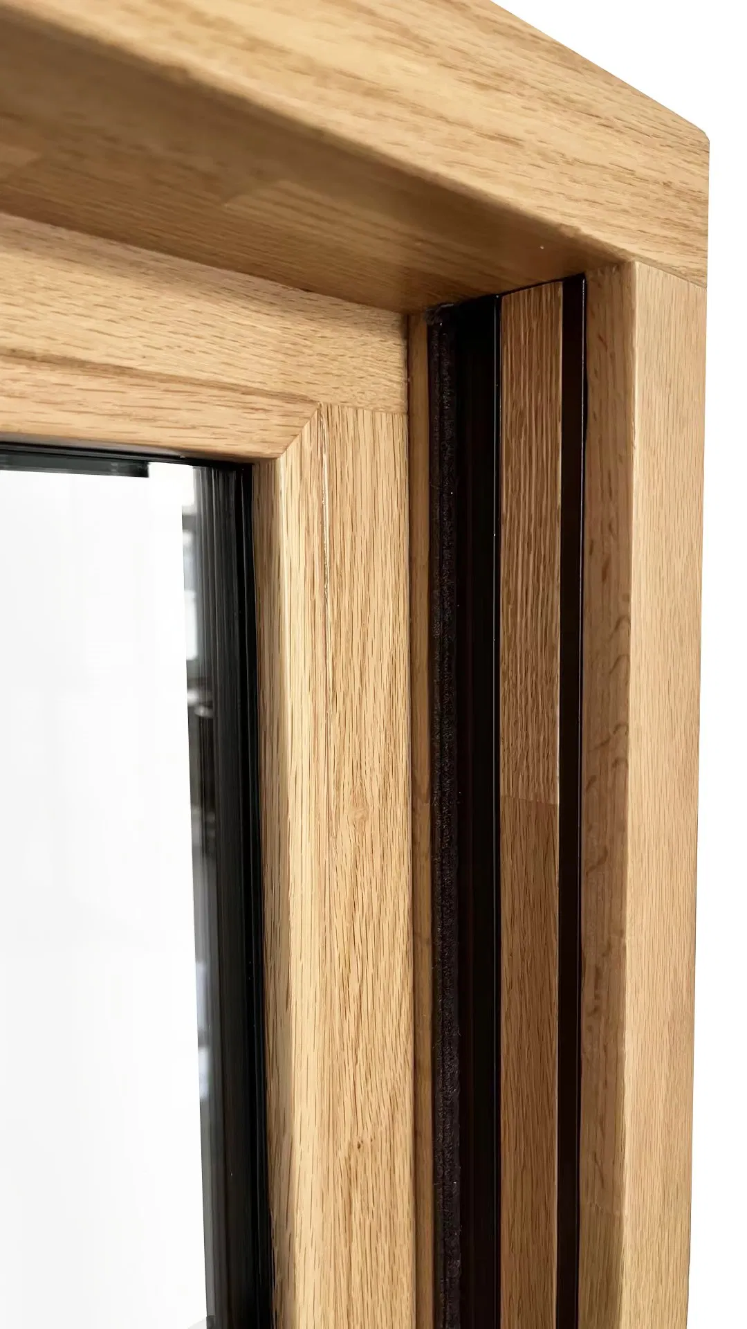 Penjoy Building Timber Single Wooden Sash Wood Hung Window Solid Wooden Windows