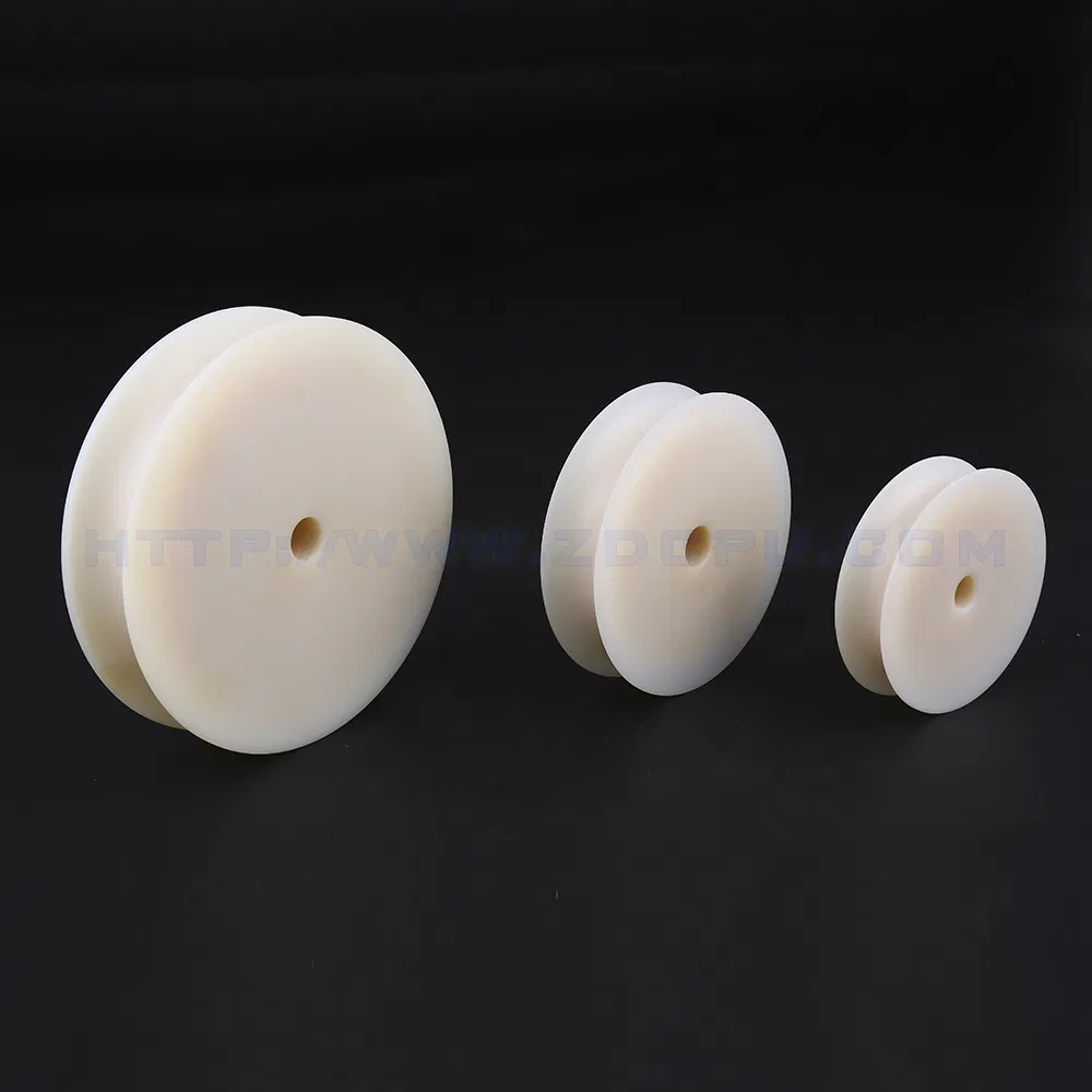 Colorful Practical Plastic Nylon Guide Pulley Wheel / POM Bearing Sheave Pulley