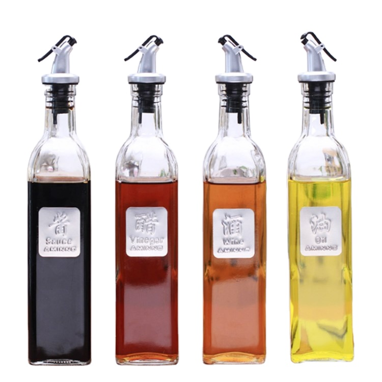 China Factory Wholesale High Quality Cheaper Price 150ml/250ml/300ml Glass Vinegar/Olive Oil Bottle for Oiler Cruet