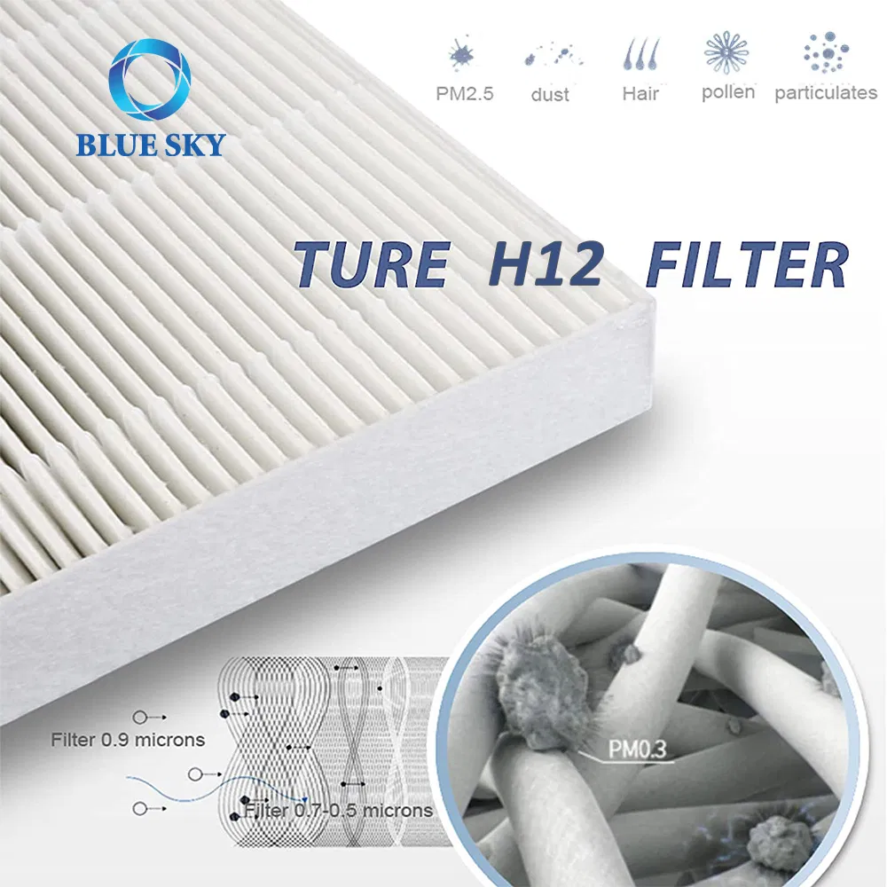Activated Carbon Filter and H12 HEPA Purifier Filter X Set Replacement for Winix Zero Tower Xq Air Purifier 1712-0089-01-0101-02