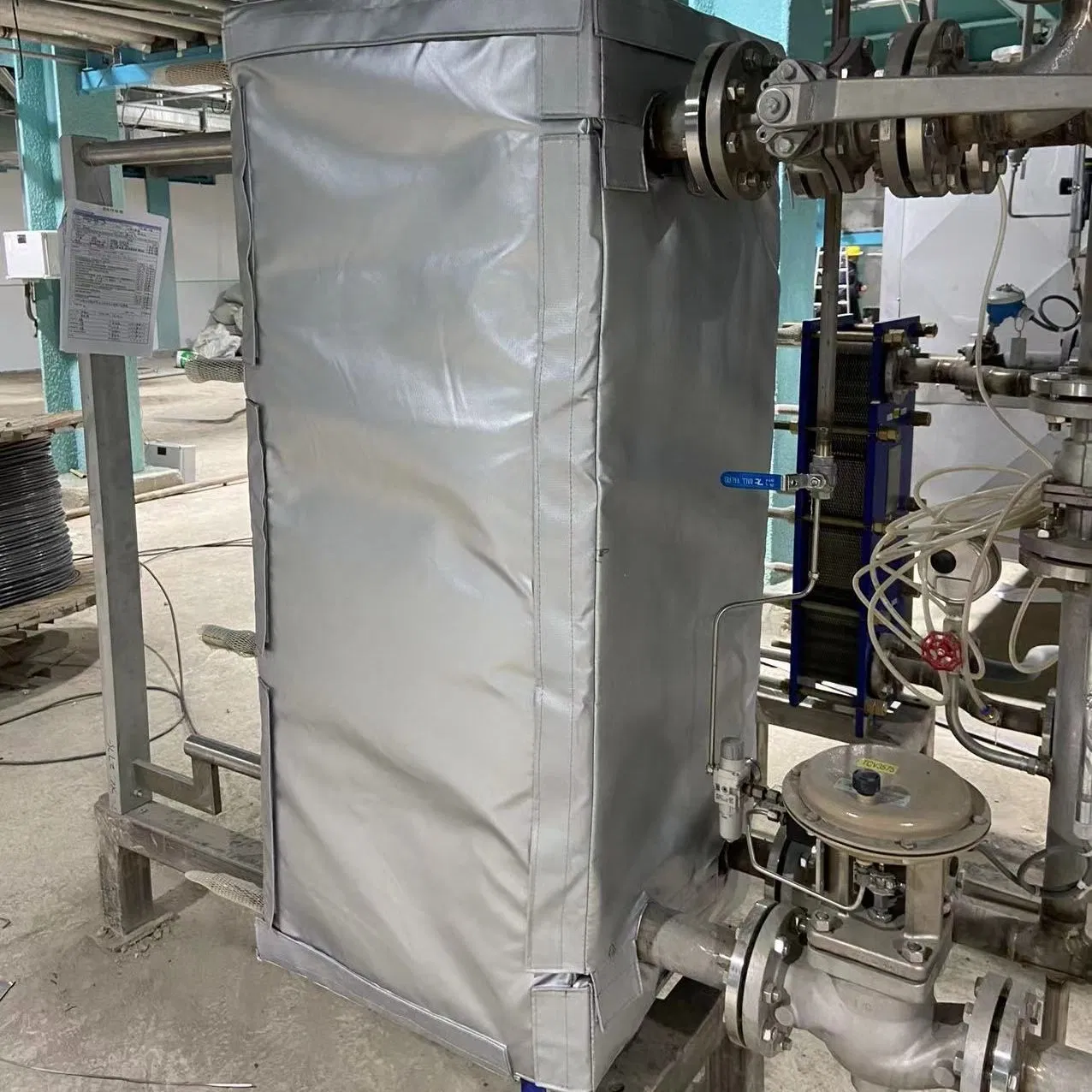 Steam Turbine and Valves Heat and Sound Insulation Blanket