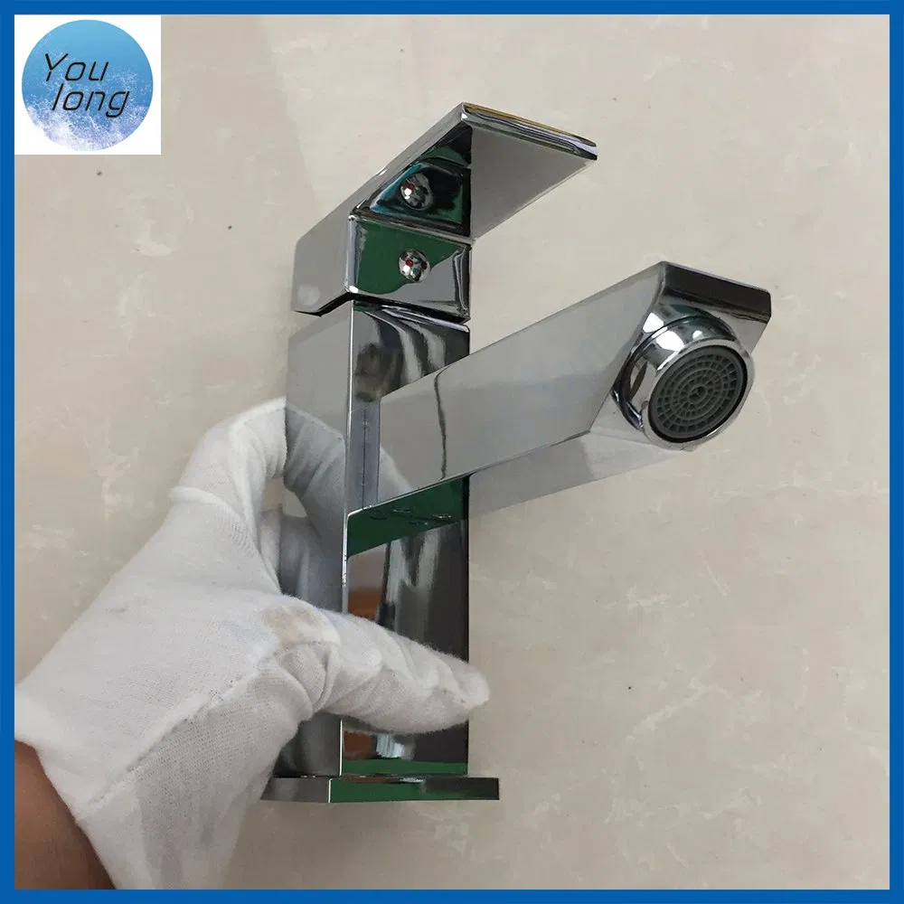 Brass Body Chromed Single Handle Bathroom Grifo Mixer Tap Faucet