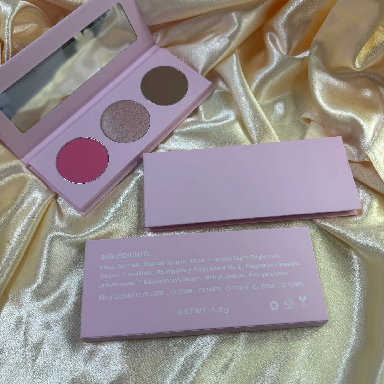 Custom Logo Shimmer Highlander Blush and Bronzer Makeup Palette Waterproof OEM Powder Face Cosmetics