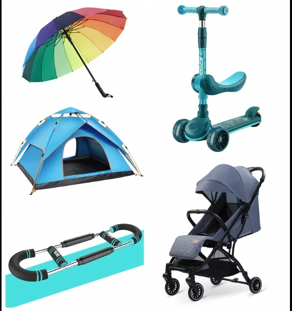 V Shape Lamp Holder Locating Spring Clip for Tent Pole Push Button