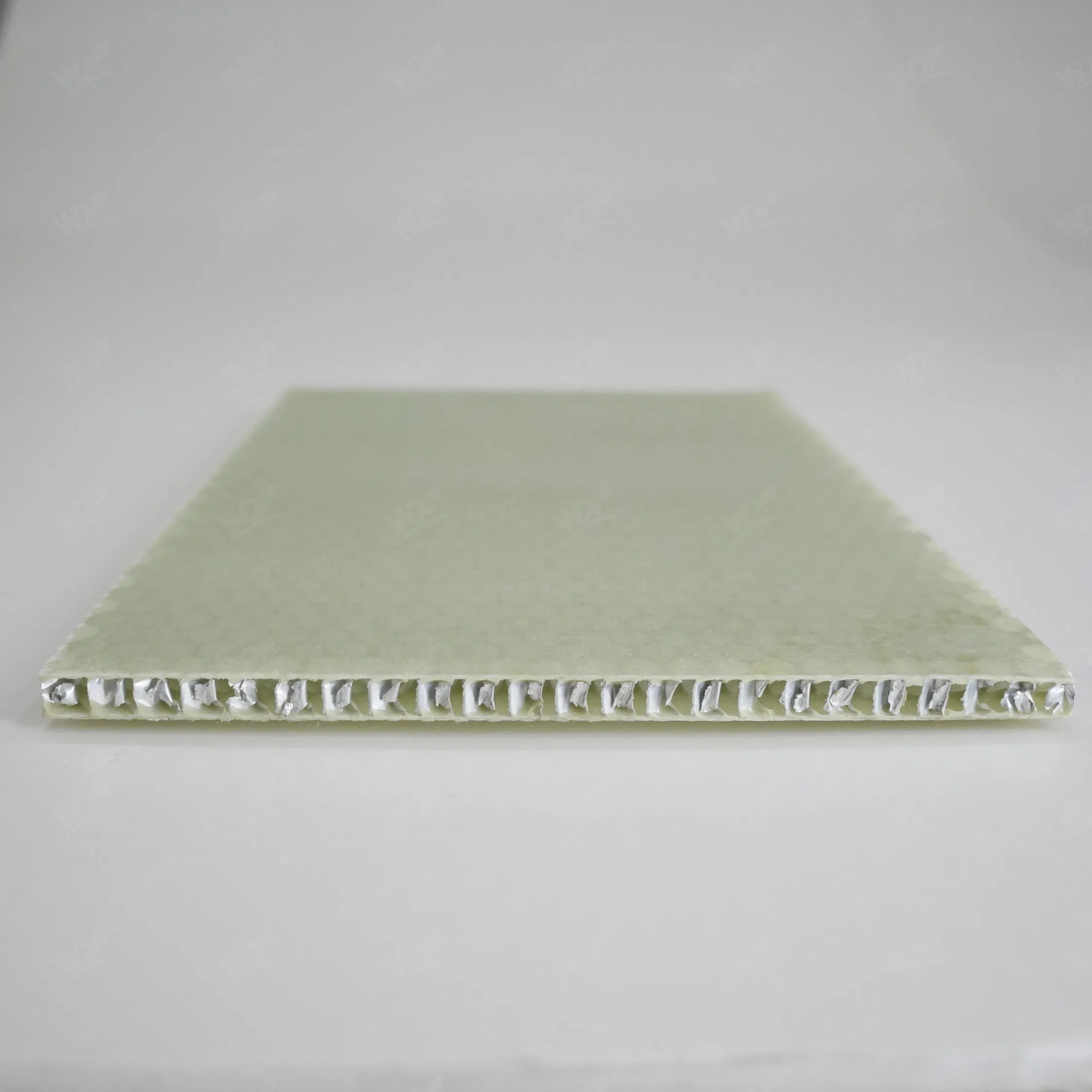 High - Strength Light Green FRP Sandwich Panel with Aluminum Honeycomb Ideal for Temporary Building Floors