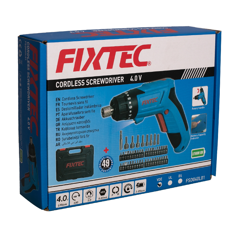Fixtec Electric Screw Driver 1300mAh Battery Lithium-Ion Professional Cordless Precision Screwdriver Sets