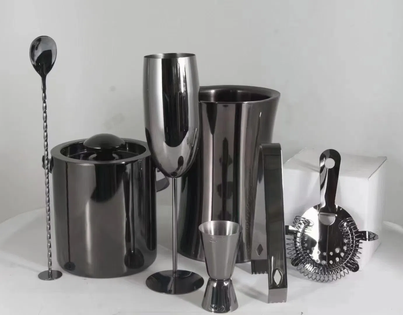 7 Pieces Luxury Stainless Steel Bar Tools Bartender Kit