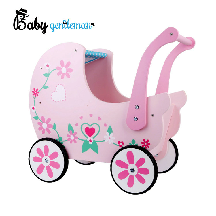 Most Popular Preschool Wooden Toy Walker Stroller for Toddlers Z16133D