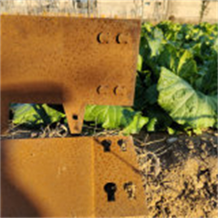 Modern Style Design Corten Steel Rusty Metal Lawn Border Garden Edging