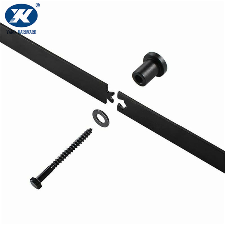 Carbon Steel Barn Door Hardware Arrow Shape Sliding Barn Door System Hardware