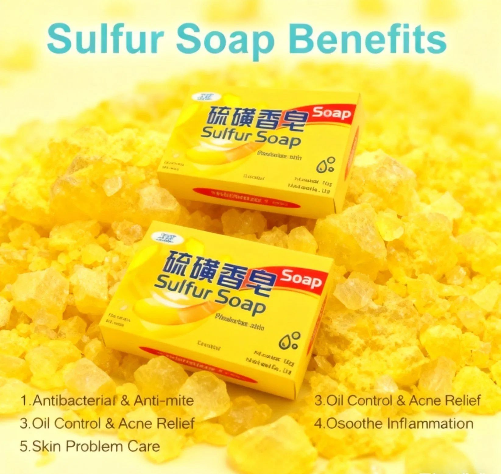 Oily Skin Control Bar Soap Stick for Acne Relief
