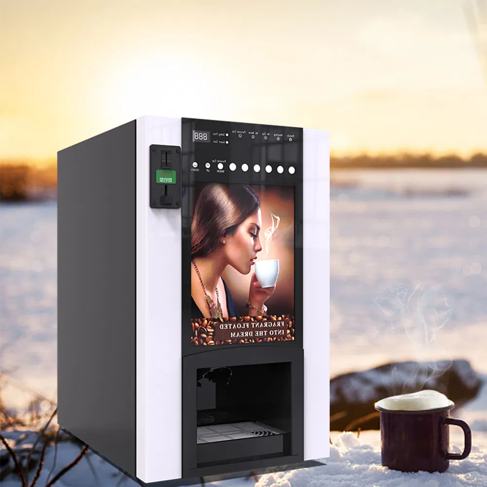 Automatic Turkish Coffee Maker with 24-Hour Brew and Serve Hot 6 Flavors Instant Turkish Chocolate Coffee Vending Machine