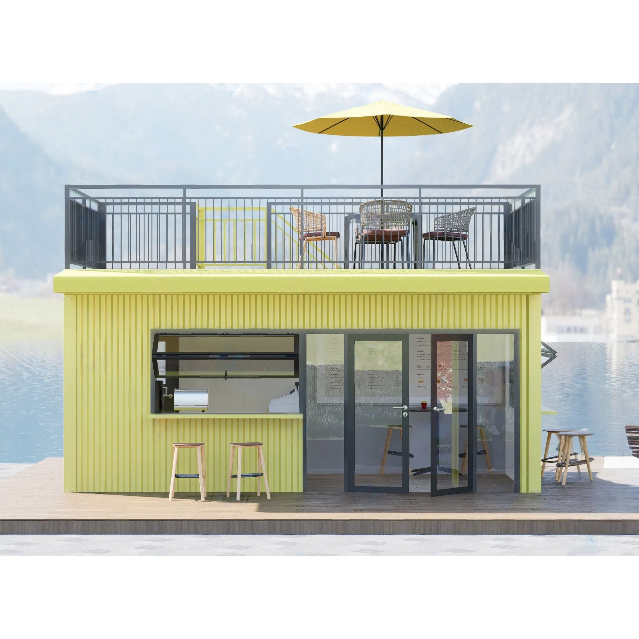 40FT Container Villa House Portable Expandable Prefab House Tiny Homes Mobile Home Space Capsule House