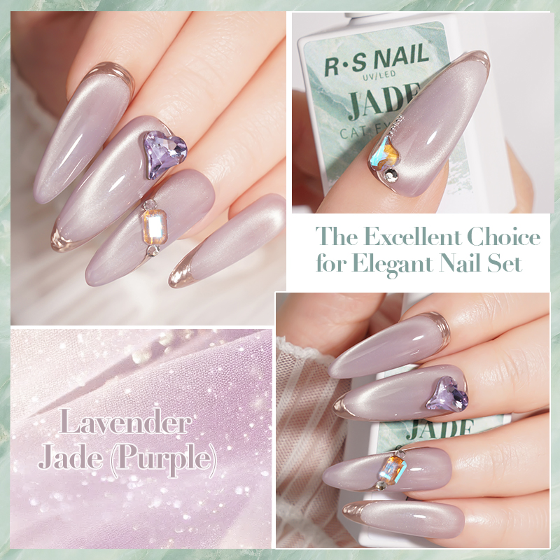 R S Nail Support OEM 12 Colors Jade Cat Eye Gel Polish Manufacturer for Nail Beauty