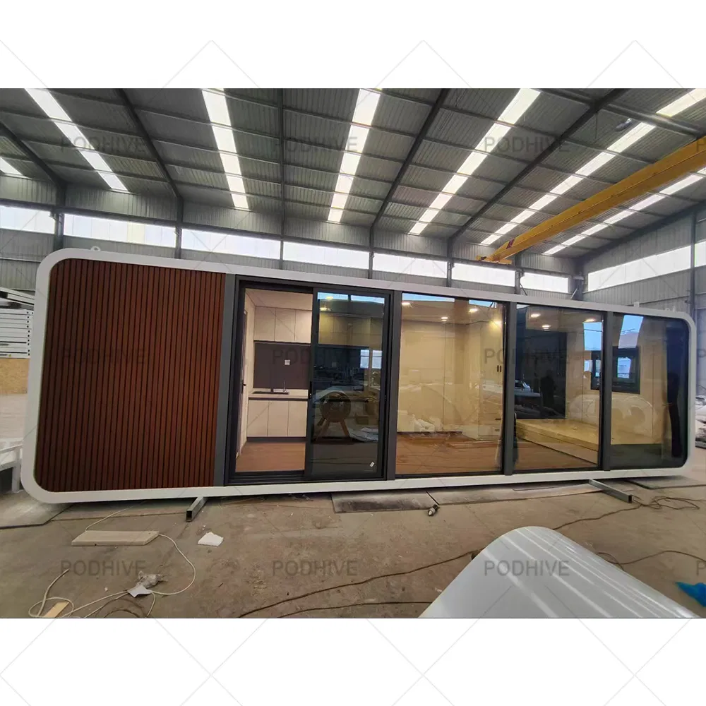 Modern Design Apple Cabin Office Pod for Commercial Space High-Quality Prefabricated Tiny Apple Cabin for Outdoor Living
