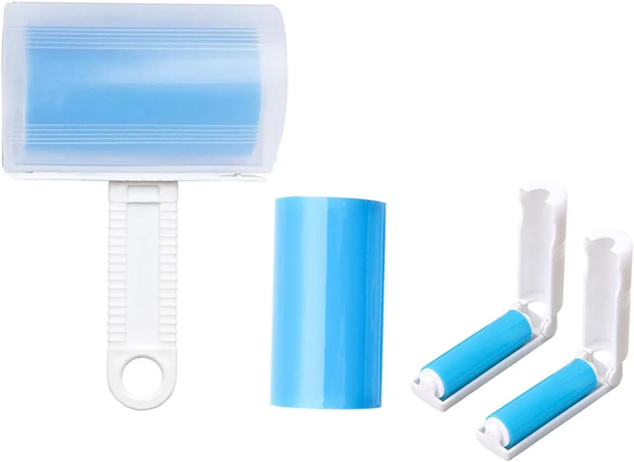 Washable Lint Roller Reusable Sticky Mop Lint Roller Floor Remove Dog Cat Hair Extra Sticky Portable Lint Roller