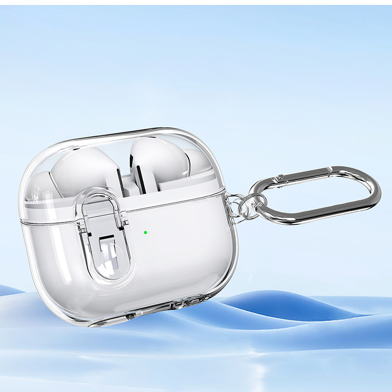 Hot Selling for Samsung Galaxy Buds 3 PRO Transparent Earphone Case TPU PC Cover Antidrop Antiyellowing Headphone Protection