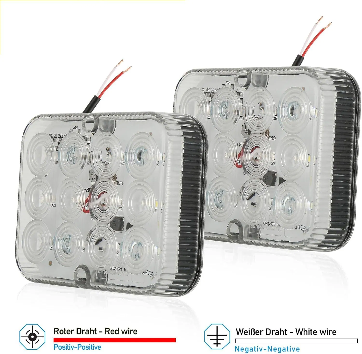 LED Backup Lights 12V for Trailers and Trucks