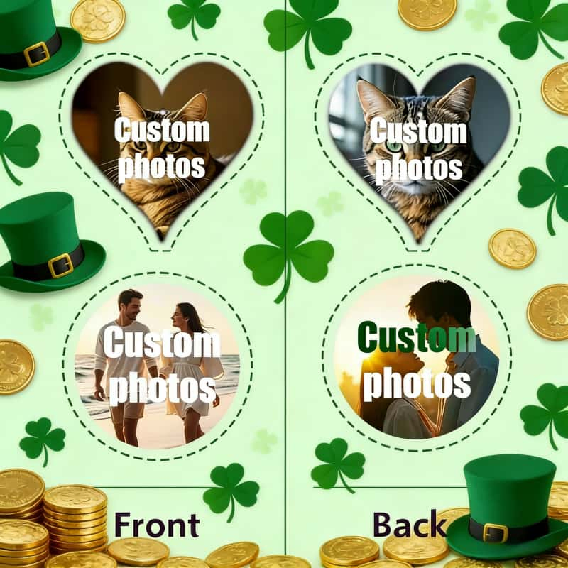 St. Patrick's Day Theme Custom Fragrances Tablets Double-Sided Hanging Decor for Clothing Labels