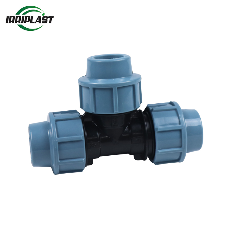 HDPE PP Compression Fittings Equal Tee