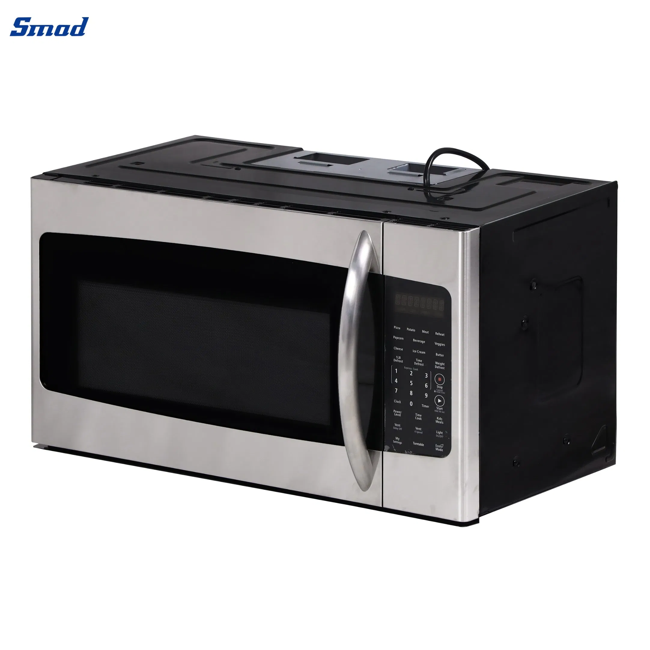 Smad 1.6 to 1.8 Cu. FT Kitchen Stand Stainless Steel Speedy Baking Food Grill Convection Bread Built-in Toaster Electric Black Over The Range Microwave Oven