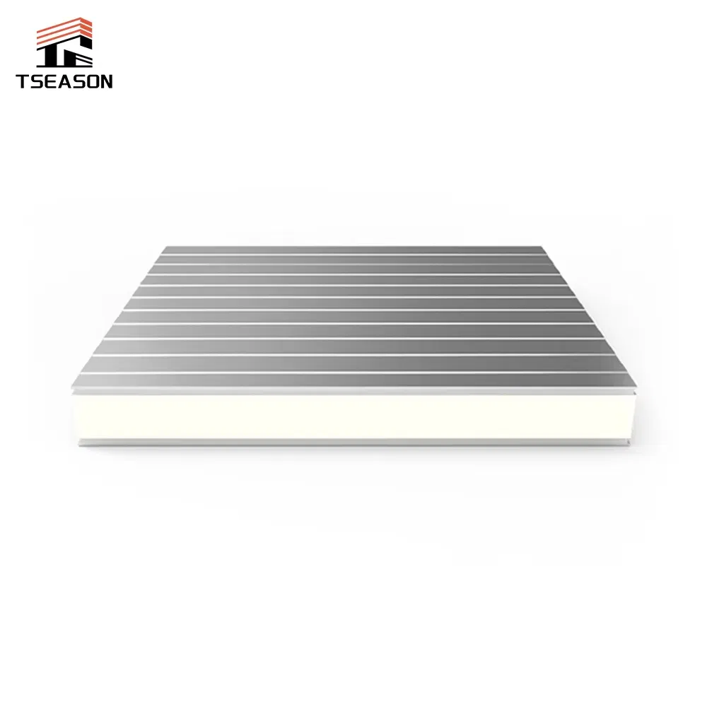 50mm Energy Saving PU Sandwich Panels Fireproof PU Polyurethane Wall Claddings