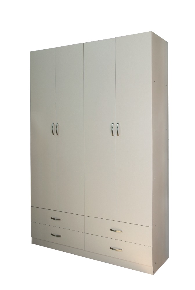 Шкаф для спальни деревянный раздвижной с ящиками 4 двери