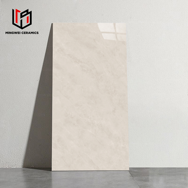 Mist Beige Porcelain Tile with Lux Marble Feel Polished 600X1200mm Zibo Wholesale