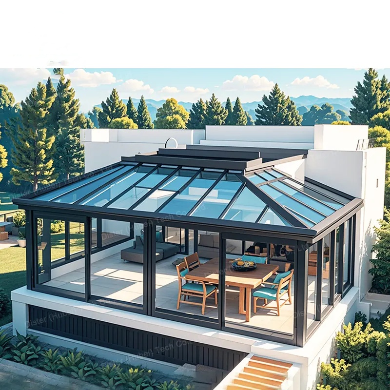Outdoor Garden Tempered Glass Aluminum House Sunlight Room Small Sunny Glass Sunroom