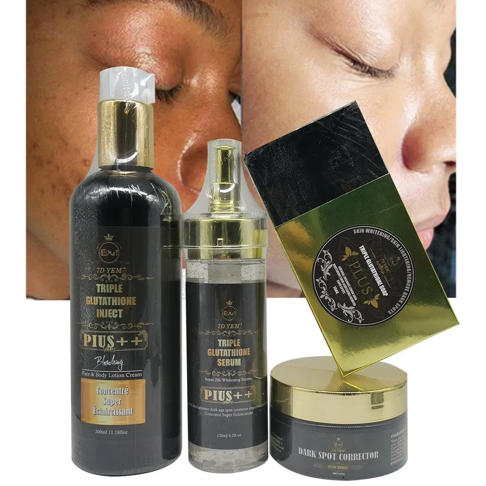 Brightening Skin Care Set High Quality Glutathione Cream Soap Body Lotion Lightening Double Glutathione Super Skin Whitening Set