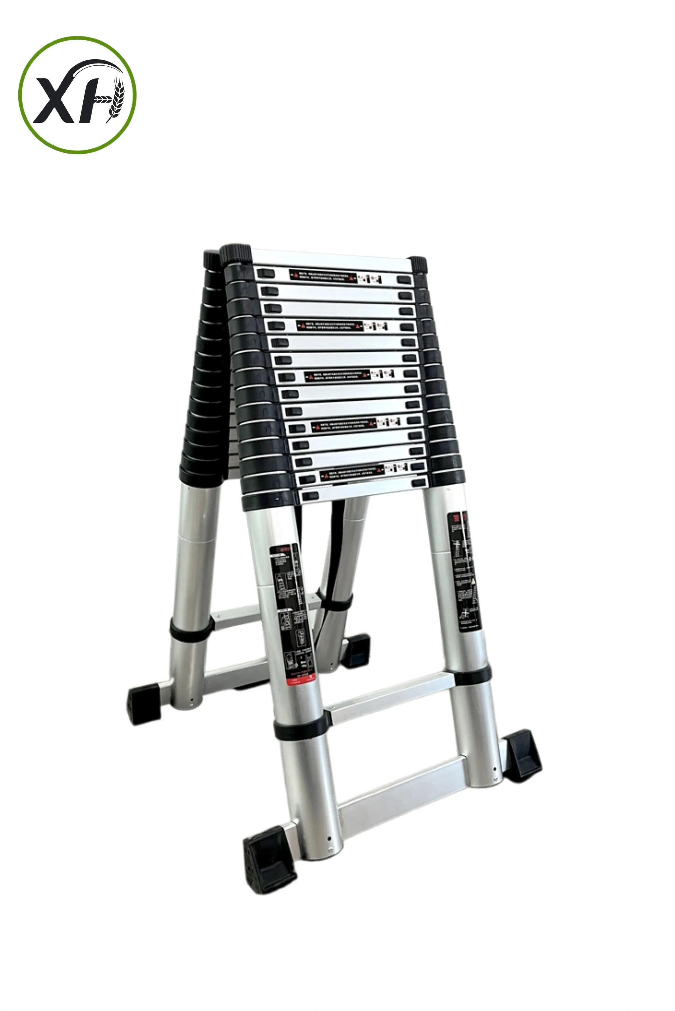 6.2m Aluminum Telescopic Ladder Industrial Grade Ladder Double-Side Folding Ladder