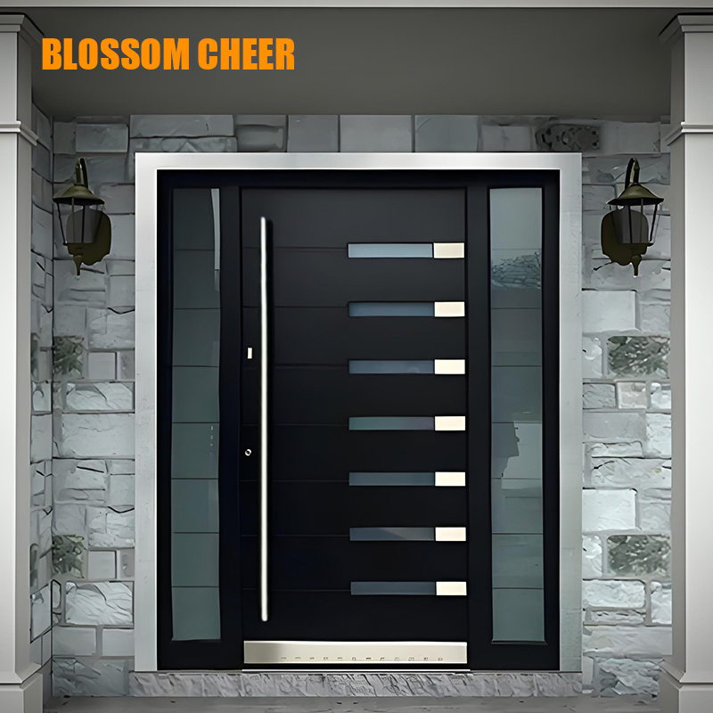 2026 New Design Modern Entry Door Design Stainless Steel Doors for House