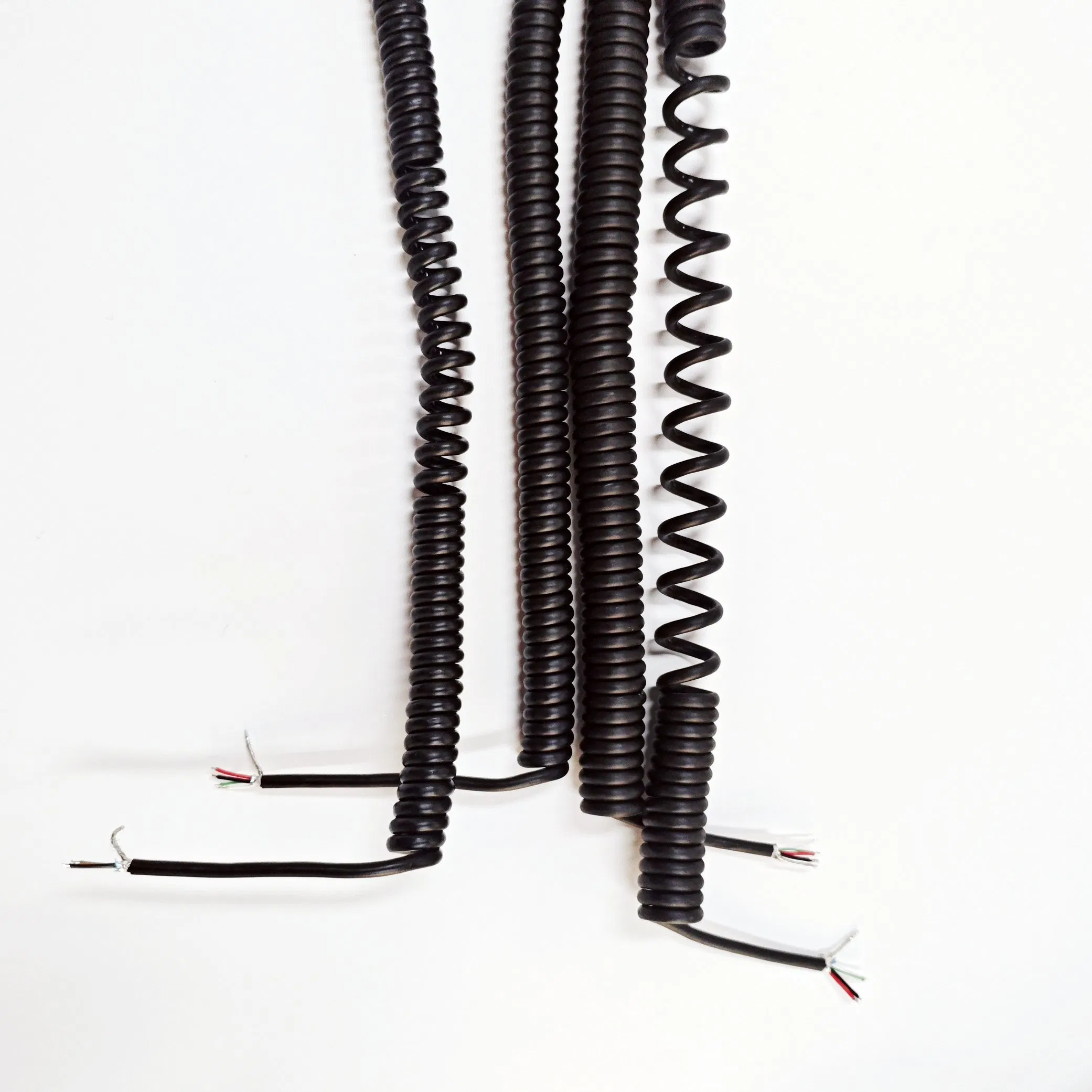 Телефонный кабель USB спиральный, выдвижной