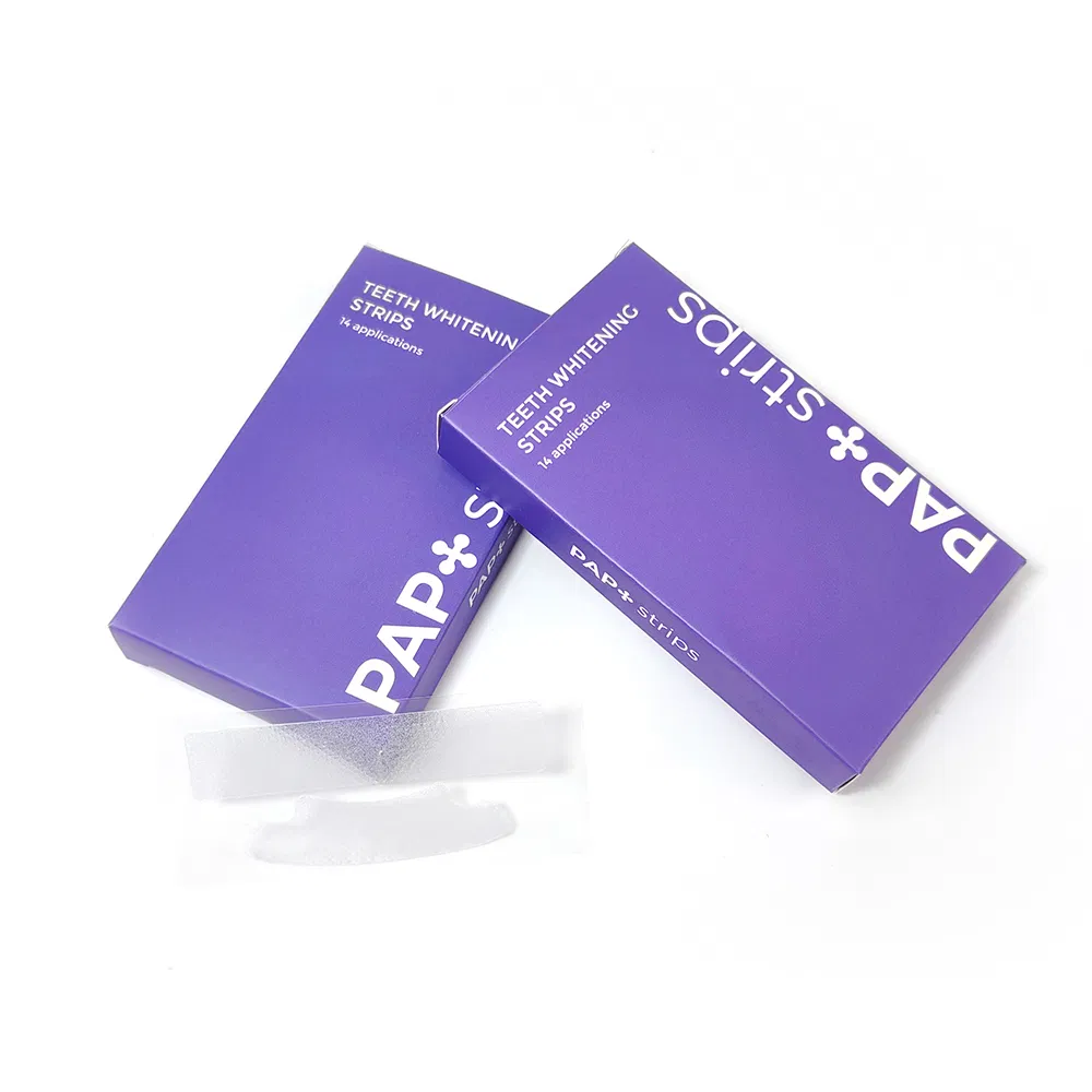 New Design of 28PCS Strip 14 Pouches Fast Whitening Teeth Whitening Pap+ Dry Strips Peroxide Wholesale