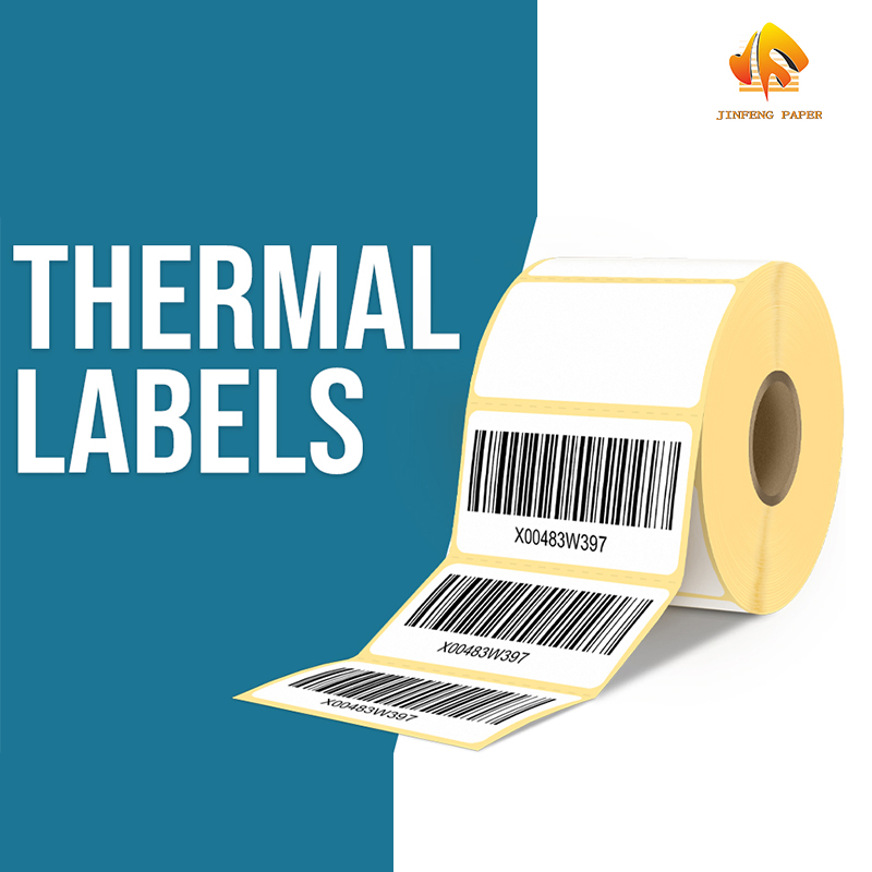 Direct Thermal Printed Label Self Adhesive Sticker Roll Barcode Thermal Scale Label