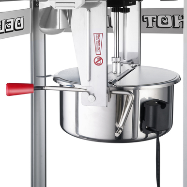 12 Ounce Stainless Steel Popcorn Maker/Machine W/ Cart