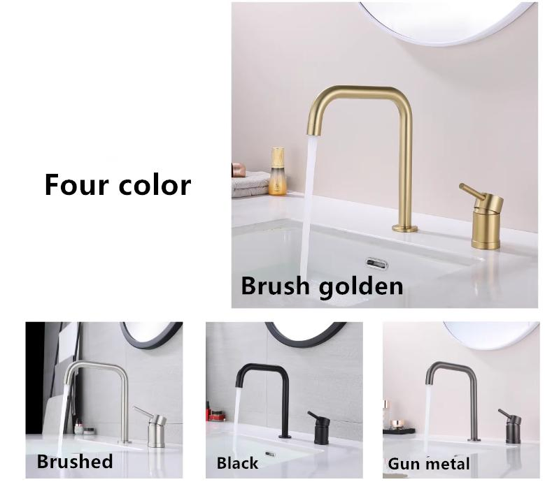 Смеситель для раковины однорычажный, нержавеющая сталь