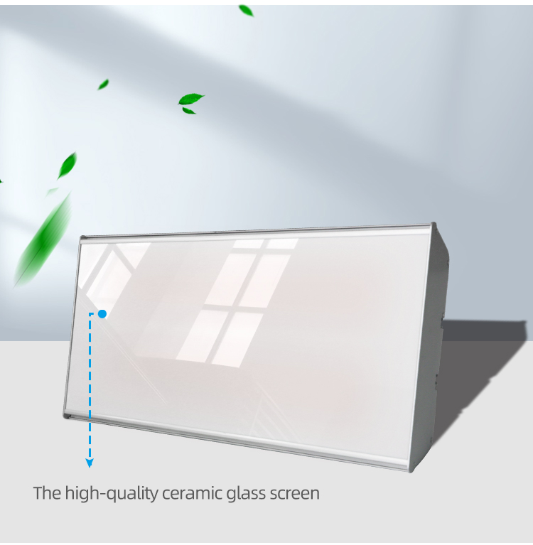 1600W Fast Heat Carbon Fiber Ceramic Glass Heater for Bathroom