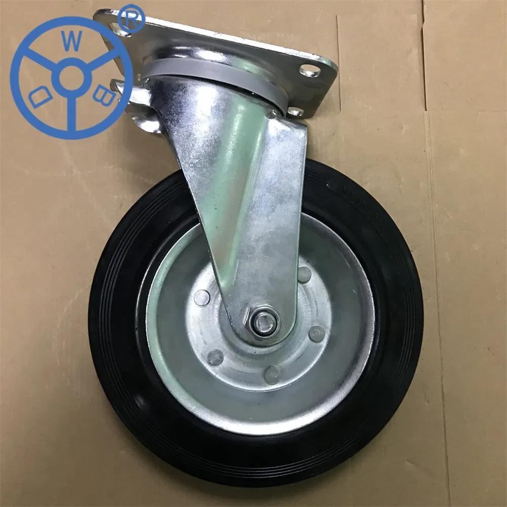 Wholesale Dustbin Wheel Rubber Wheel Castor Swivel Plate Industrial Wheel Caster Supplier
