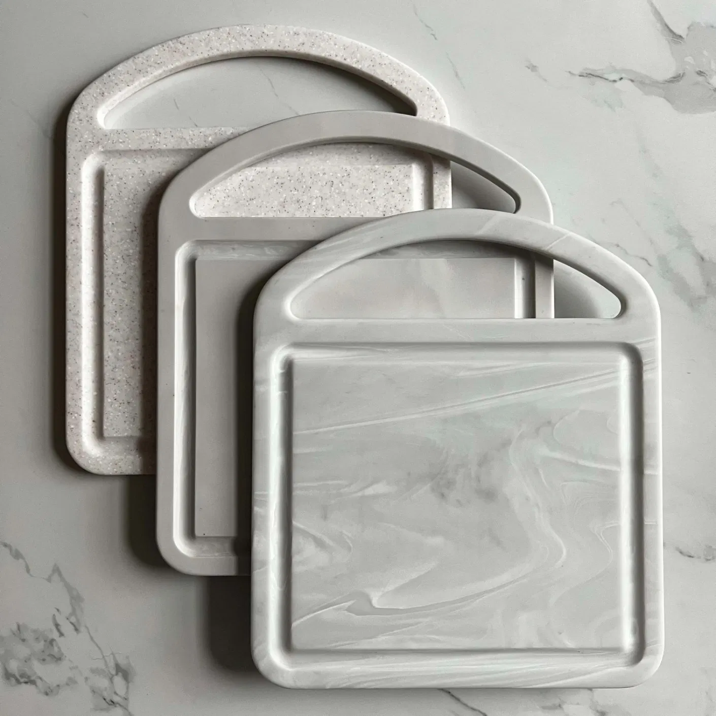 Wholesale Factory Price Modern Design Kitchen Tray Food Tray Corian Artificial Solid Surface Stone Tray