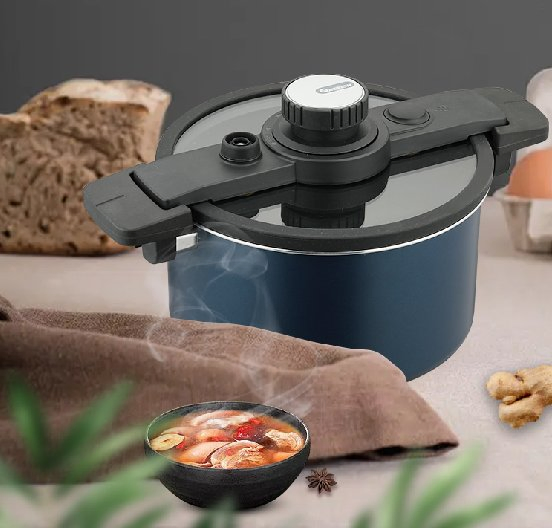 Colorful Non-Stick Cooking Pot Fast Heating Home Soup Low Micro Pressure Cooker