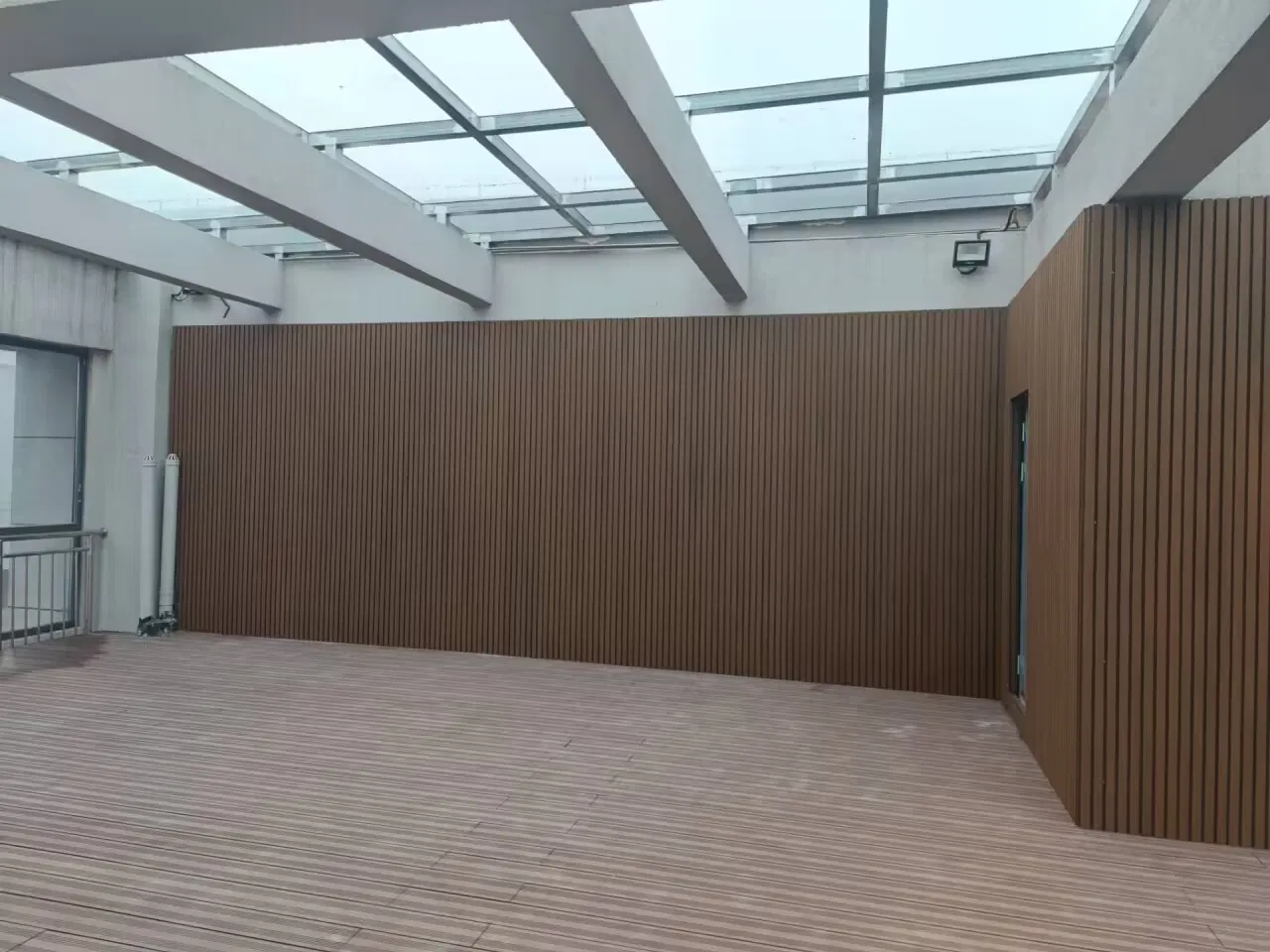 3D Texture WPC Wall Board Fireproof Eco-Friendly Hotel Project Panel