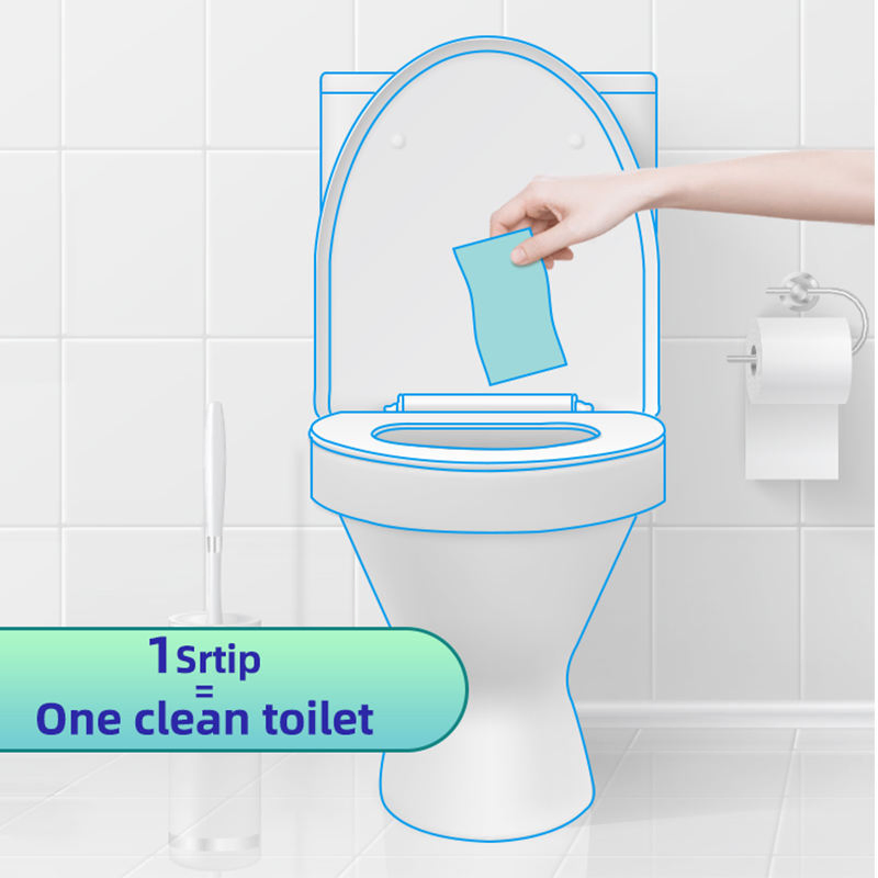 Water Soluble Tablet Cleaner Strips Cleans Descales and Refreshes Toilets