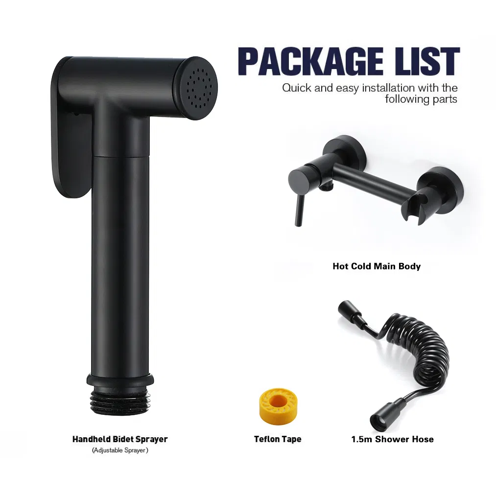 Cold and Hot Water Bidet Toilet Spray Set Bathroom Handheld Bidet Sprayer