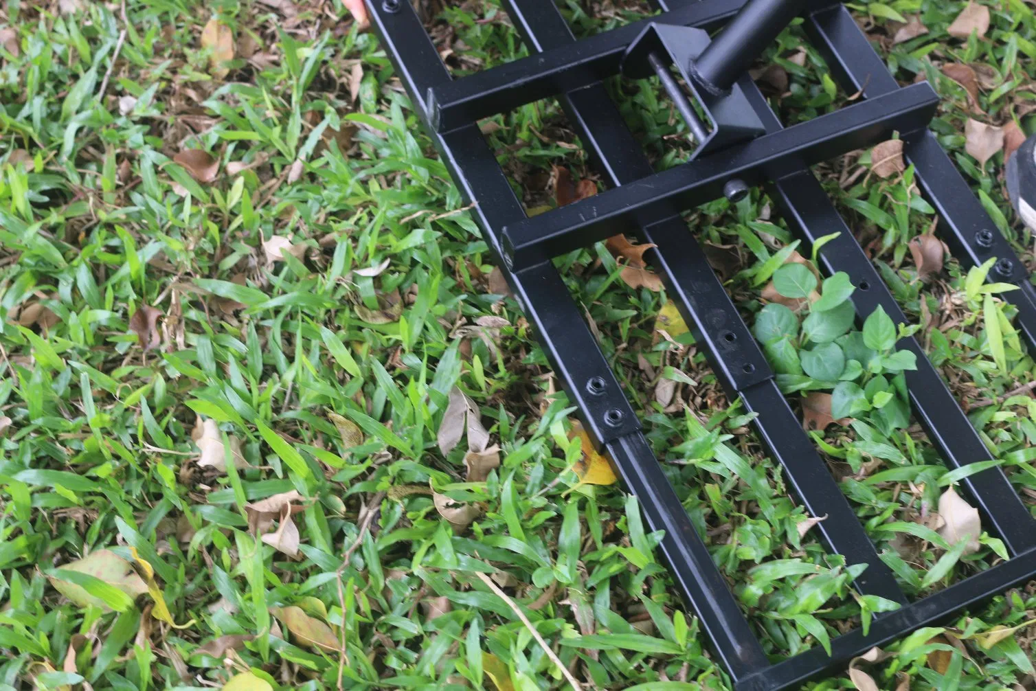 Stainless Steel Lawn Leveler Adjustable Plate & Handle, Yard Tool for Grass/Golf/Soil - Green